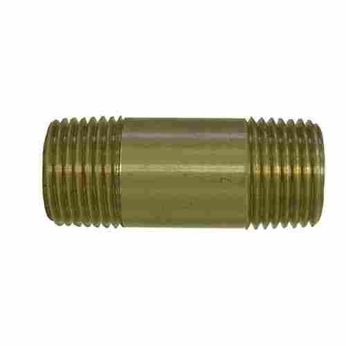 Half Threaded Astm B687 Standard Corrosion Resistance Polished Brass Nipple
