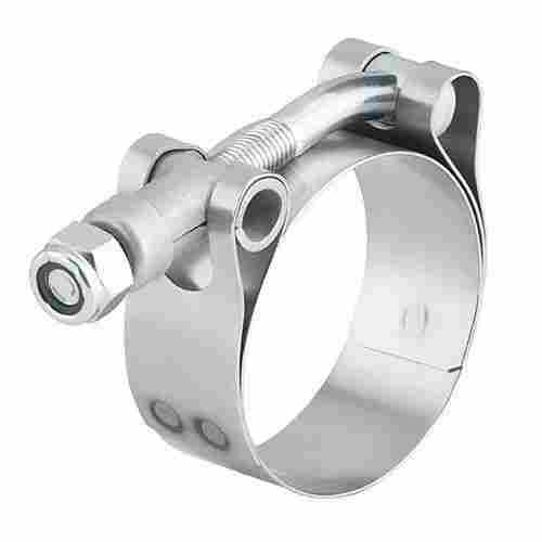 Polished Finish Round Stainless Steel Bolt Clamp For Pipe Fittings Use 