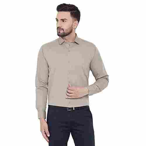 Washable And Comfortable Full Sleeves Formal Wear Plain Cotton Shirts For Mens
