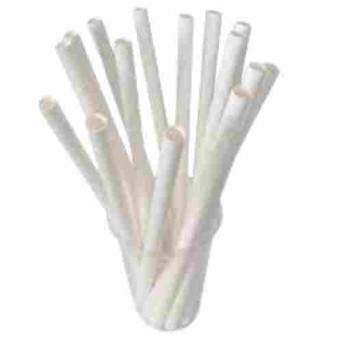 White 10 Mm Eco Friendly Paper Straw Pack Of 100 Piece 