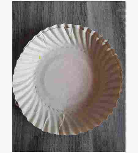 Light Weight Round Shape Eco Friendly Plain Disposable Paper Plates