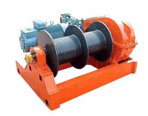 440 Voltage 50 Hertz Electric Three Phase Drum Winch For Industrial Use