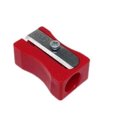 Eco Friendly 2 Inches Red Plastic Pencil Sharpener Pack Of 25 No
