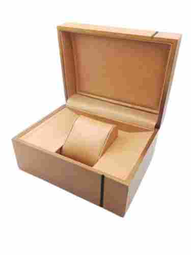 Plain And Polished Finished Rectangular Wooden Watch Box