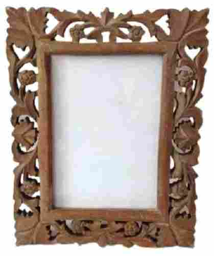 Wooden Rectangle Shape Brown Photo Frame 