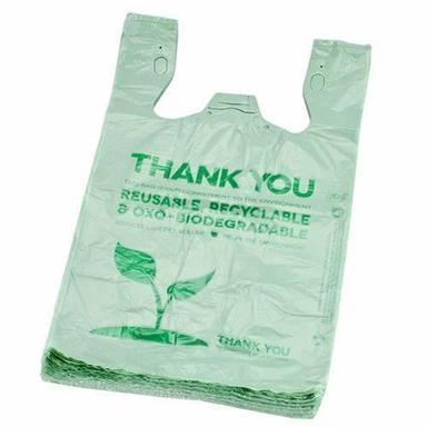 Light Green 2 Kilograms Capacity Glossy Offset Printed Biodegradable Plastic Bag