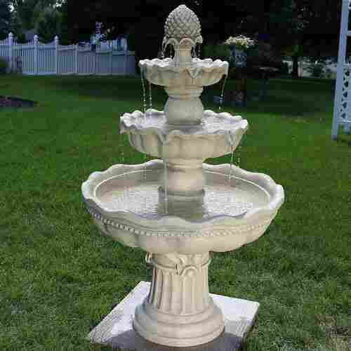 Non Breakable White Marble Fountain For Garden And Outdoor