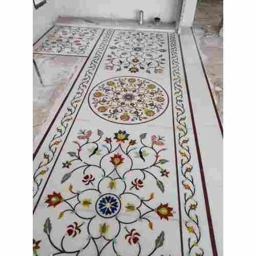 White Printed Marble Tiles For Floor And Wall Use