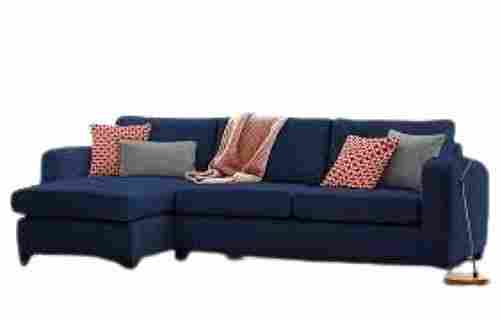 5 Seater Left Hand Side Blue Corner Sofa Set 