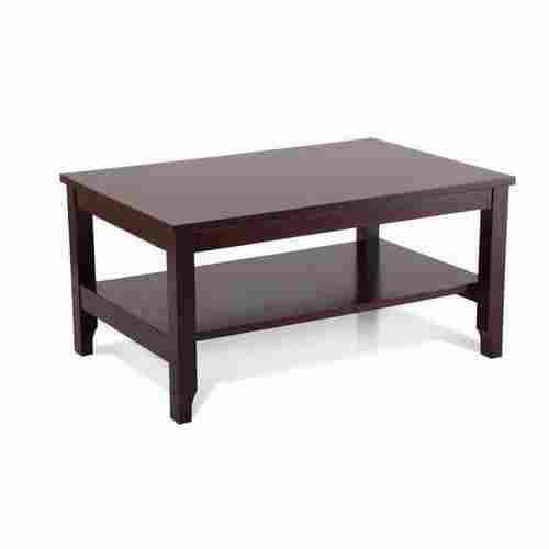 Eco Friendly Rectangular Matte Finished Wooden Coffee Table