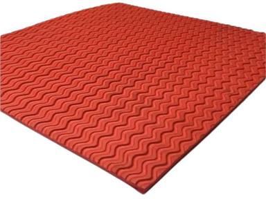 Red 15 Mm Thick Waterproof And Washable Rubber Sole Sheet