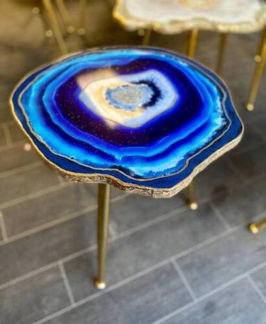 Polished Agate Epoxy Table Top