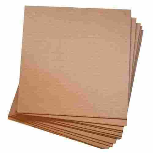 1.2 Mm Thick Plain Rectangular Corrugated Paper Sheet