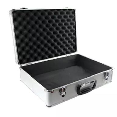 Silver And Black Rectangular 455X320X150Mm Moisture Proof Polished Aluminium Instrument Case