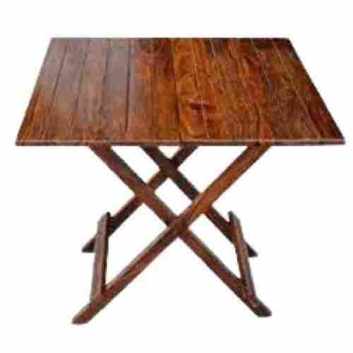  60 X 69 X 12 Cm Brown Rectangular Shape Outdoor Wooden Table