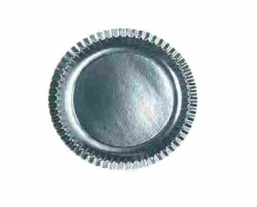 12 Inch Round Shape Silver Foil Paper Plate (50 Piece In Pack)