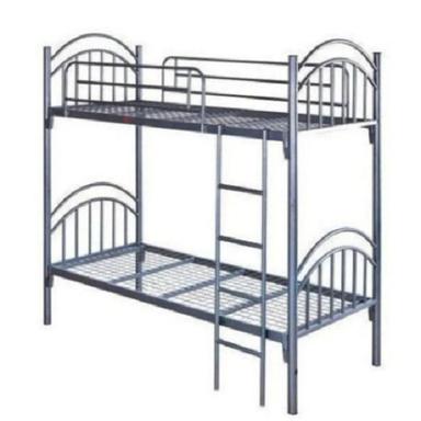 Silver 6X3 Feet 30 Kilogram Easy To Clean Machine Made Stainless Steel Bunk Bed 