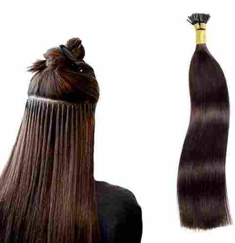 Natural Brown Temple Straight Indian Human Hair For Parlour