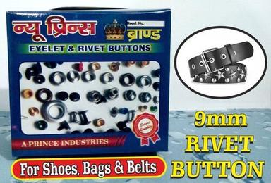 Nickel 9Mm Rivet Button For Shoes Bags And Belts