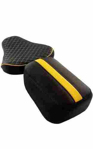 Waterproof Black And Yellow Two Wheeler Leather Seat Cover