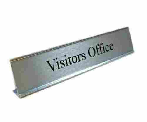 Galvanized Surface Aluminum Name Plate For Home And Office Use