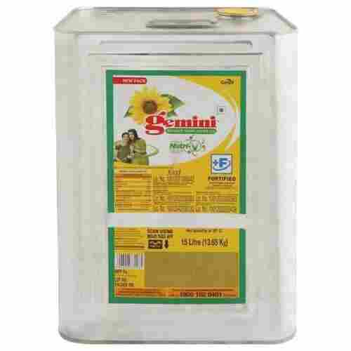 Hygienically Packed Gemini Refined Sunflower Oil, 15ltr Pack
