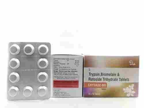 Trypsin Bromelain Rutoside Trihydrate Pharmaceutical Tablets