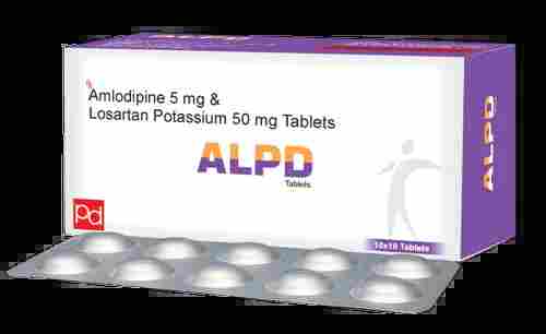 Amlodipine 5 mg And Losartan Potassium 50 mg Tablets
