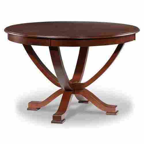 Long Lasting Durable Solid Polished Round Wooden Dining Table