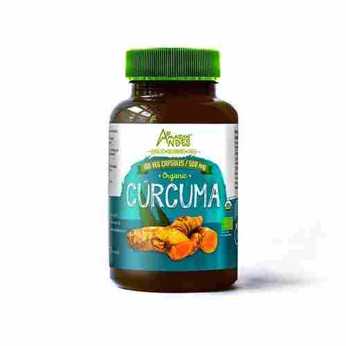 100 Veg Organic Curcuma Turmeric Capsules 500mg