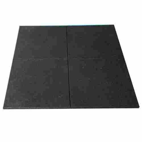 1/2 Inch Thickness 4x6 Feet Water Resistant Black Gym Floor Rubber Mat