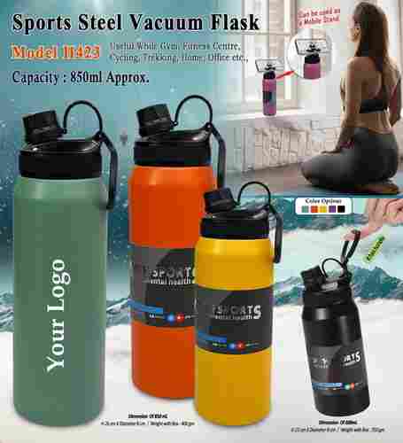 600- 850 Ml Capacity Sports Steel Vacuum Flask