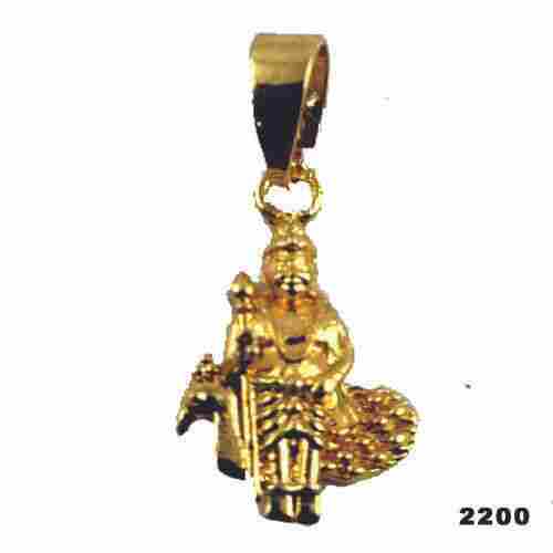 Brass Micro Gold Plated Murugan Pendant