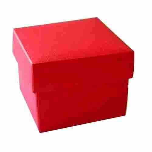 Bio-Degradable Red Square Laminated Packaging Corrugated Box
