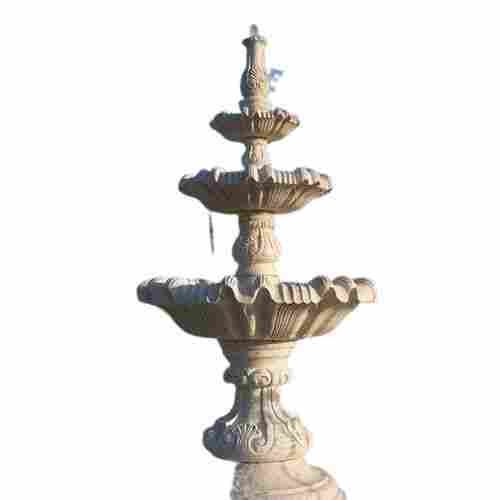 Carved Outdoor Sandstone Fountain