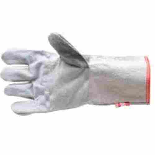 White Industrial Leather Hand Gloves