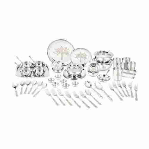 Tree Design Stainless Steel Dinner Set, Set of 68 Pieces