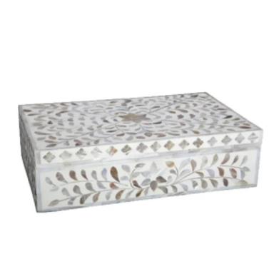  Rectangular Floral Wooden Pencil Storage Box