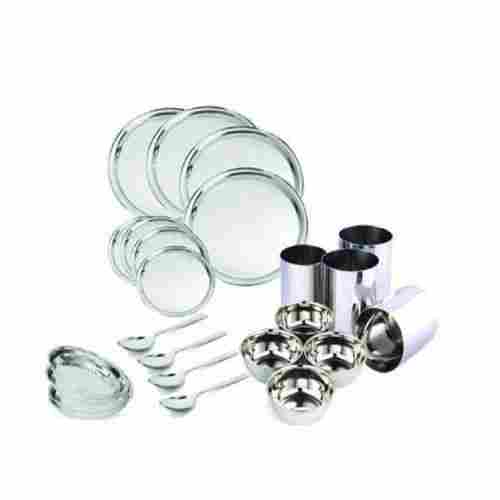 24 Pieces Glossy Finish Stainless Steel Dinner Sets