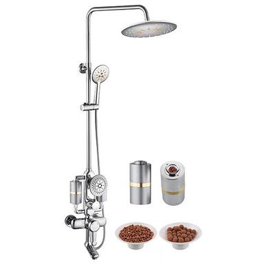 Silver 4 Functional Antibacterial Filter Shower Combo Set