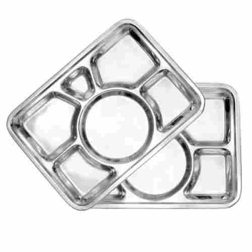 Stainless Steel 6 in1 Compartment Divided Mess Tray
