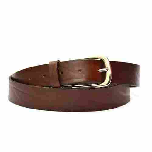 Men Brown Leather Belt For Formal And Casual Wear