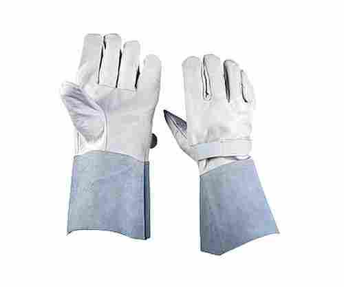 Comfortable Fit Skin Friendly Full Finger Plain Leather Hand Gloves
