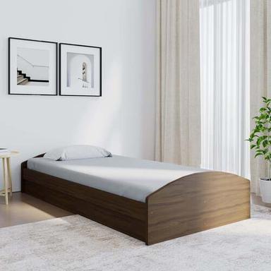 Rectangular Shape Wooden Single Bed For Home And Hotel Use