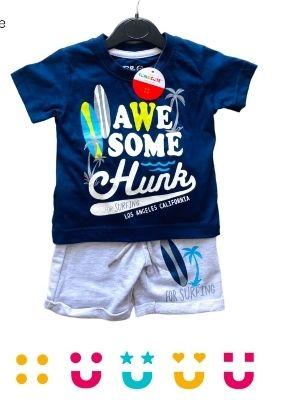 Multiple T Shirt And Short Set For Kids