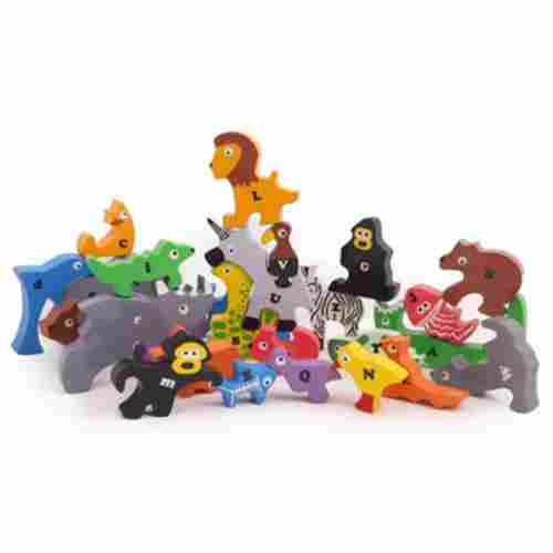 Multi Color Animal Wooden Puzzle For 4 Years Age Group
