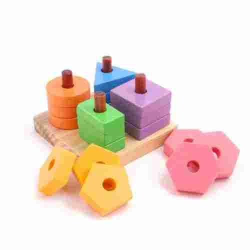 Wooden Shapes Stacker Educational Toys