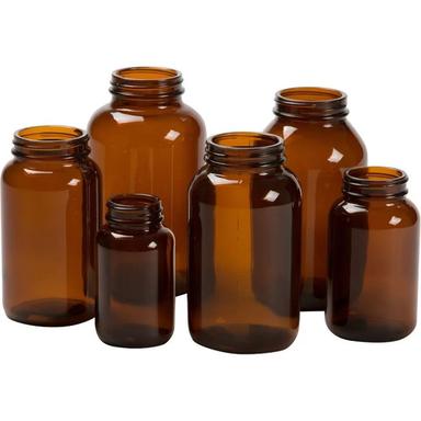Glass Bottle With Lid For Pharmaceutical Use