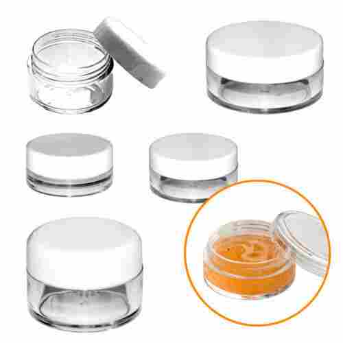 Glass Bottle With Screw Lid For Cosmetics Use