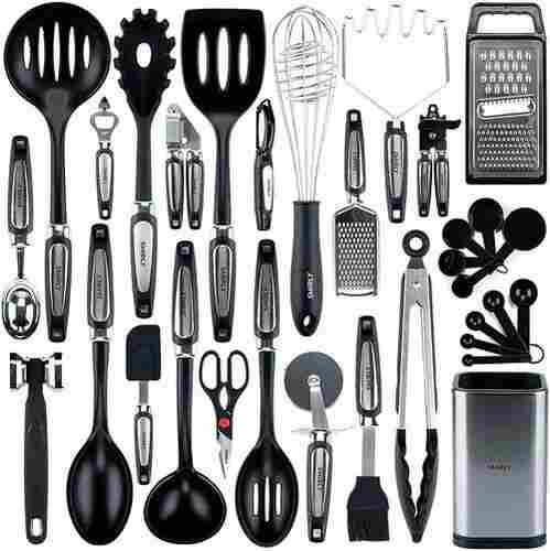 Portable Lightweight Solid Plastic And Metal Kitchen Tool Set